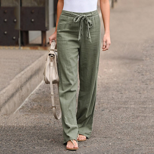 Women's Pants | Wide-Leg Drawstring