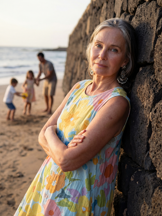 Esmé | Coastal Floral Midi Dress
