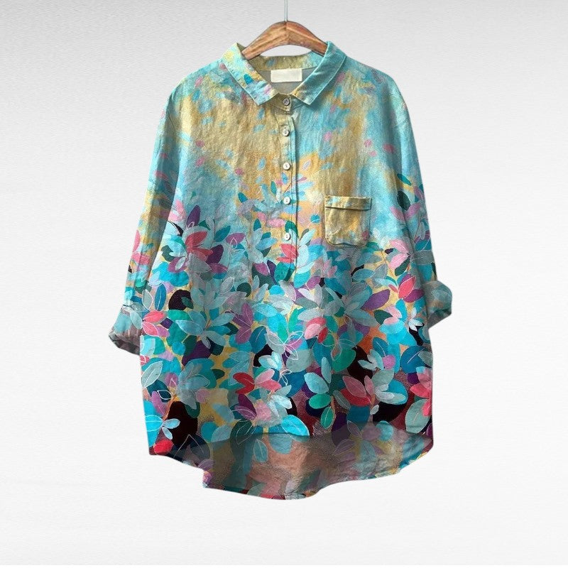 Eulalie | Floral Elegant Blouse - women's blouse