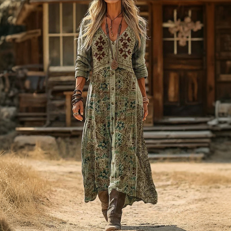 Stephanie | Soft Flowing Ankle Length Dress