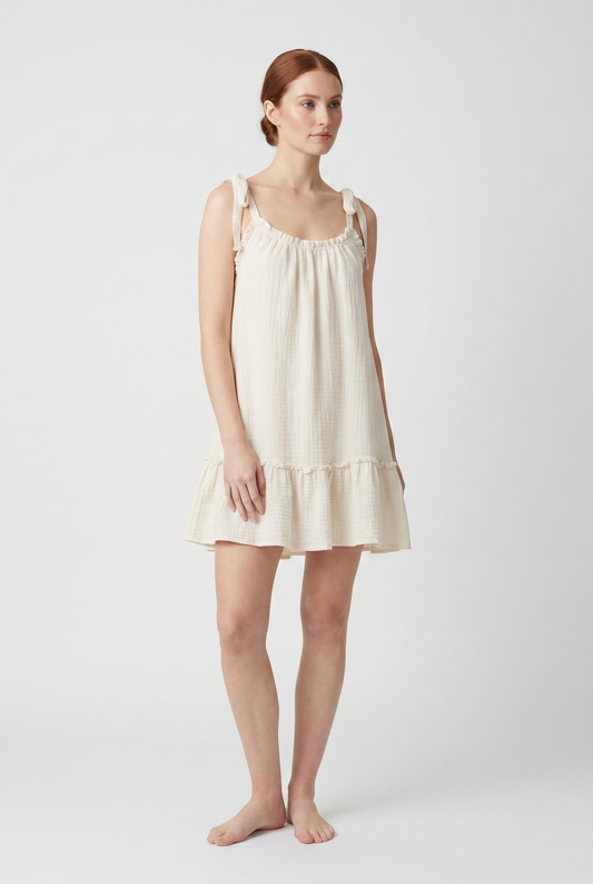 Helena | Relaxed Open-Back Mini Dress