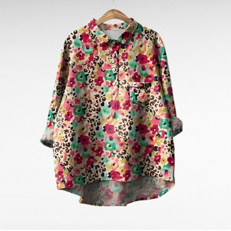 Marjolaine | Floral Rétro Blouse