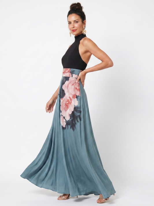 OLYMPAS | Floral Maxi Dress