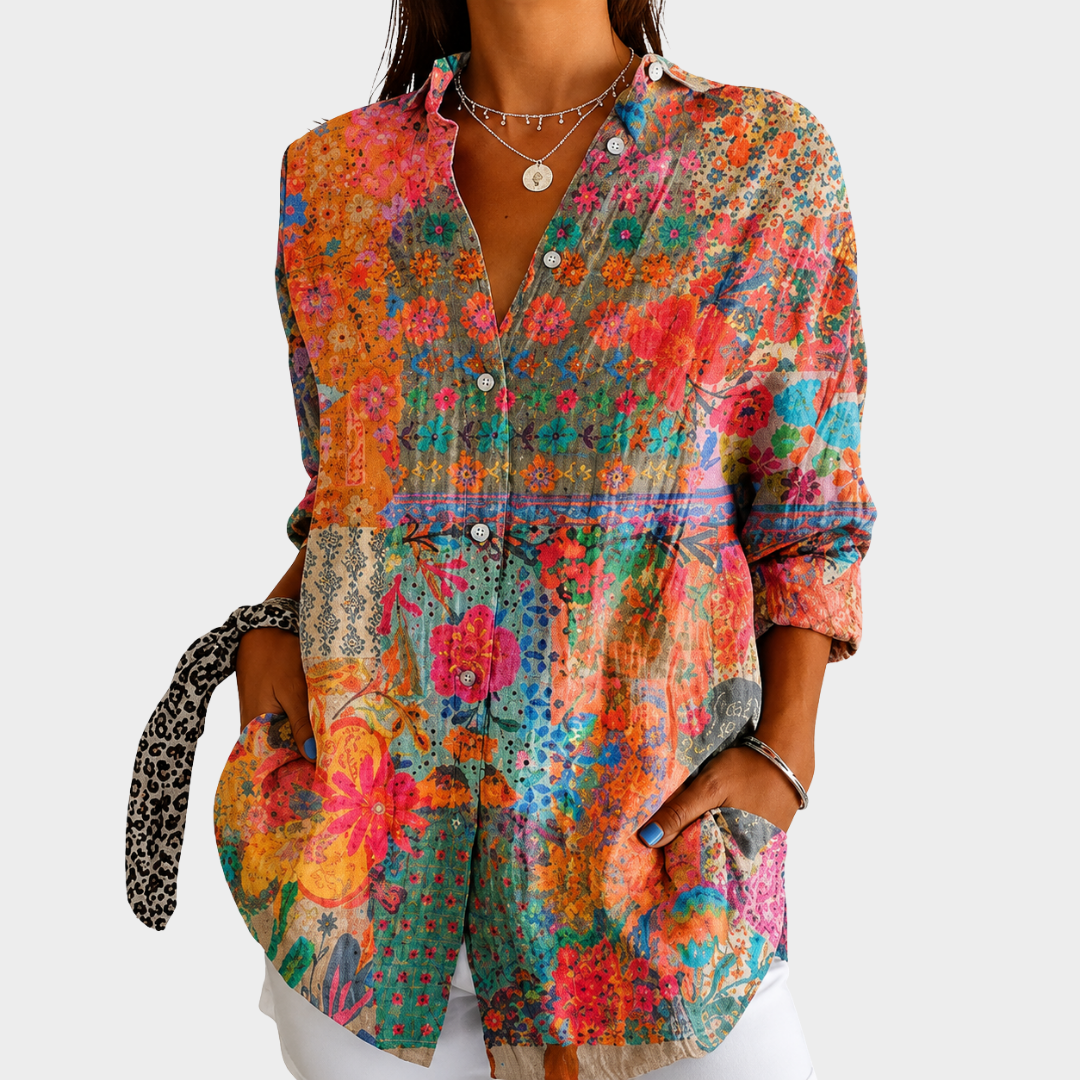 Sarah | Colorful Garden Shirt