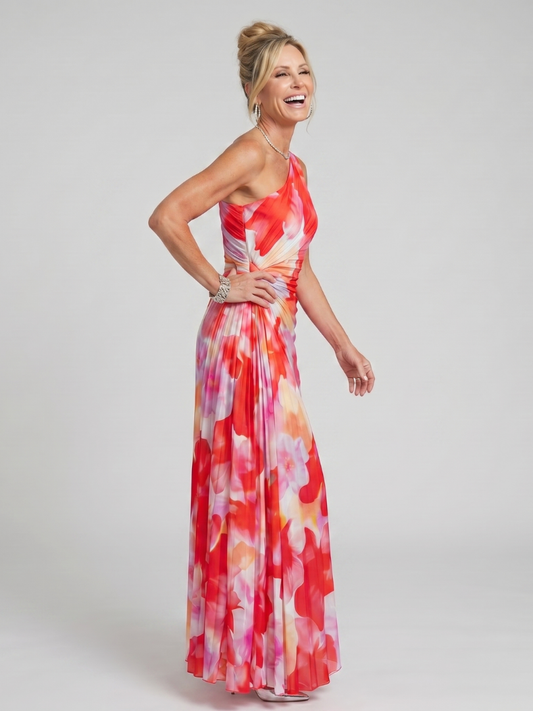 TAYA | One-Shoulder Midi Dress