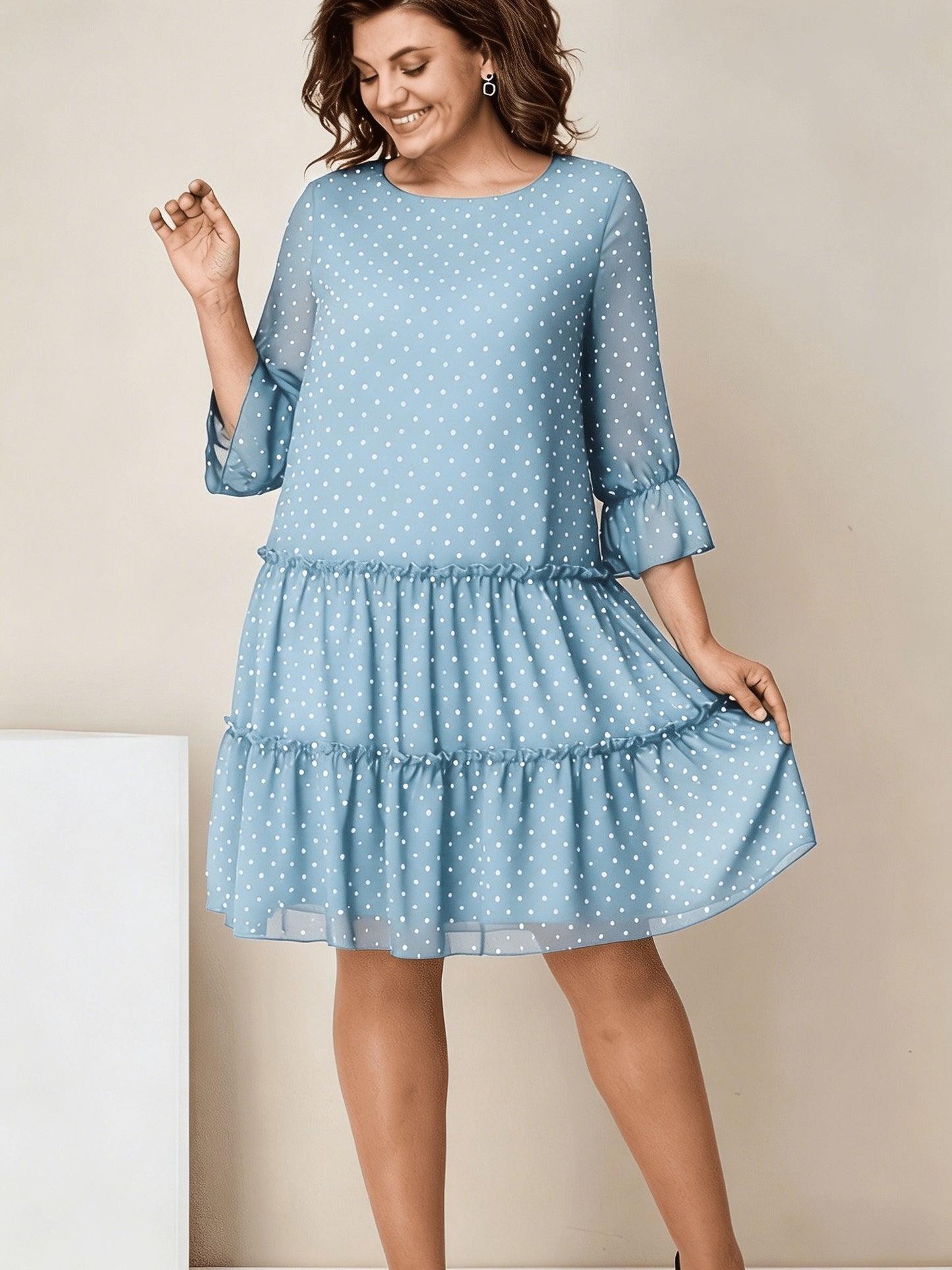 Sofia | Layered Ruffle Mesh Dress