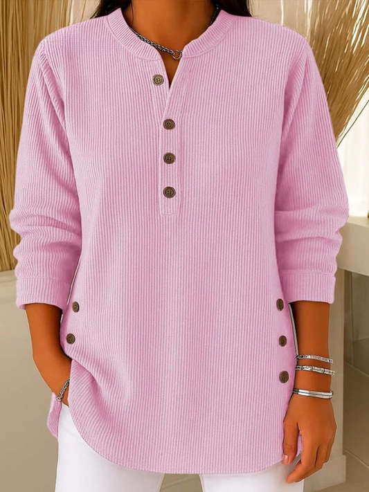 Neva | Button Henley Tunic Dress