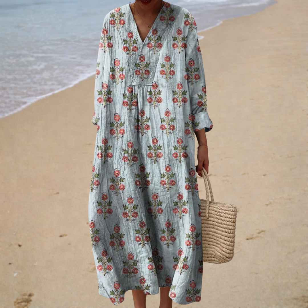 Élodie | Maxi Dress Floral Vintage - women's dress