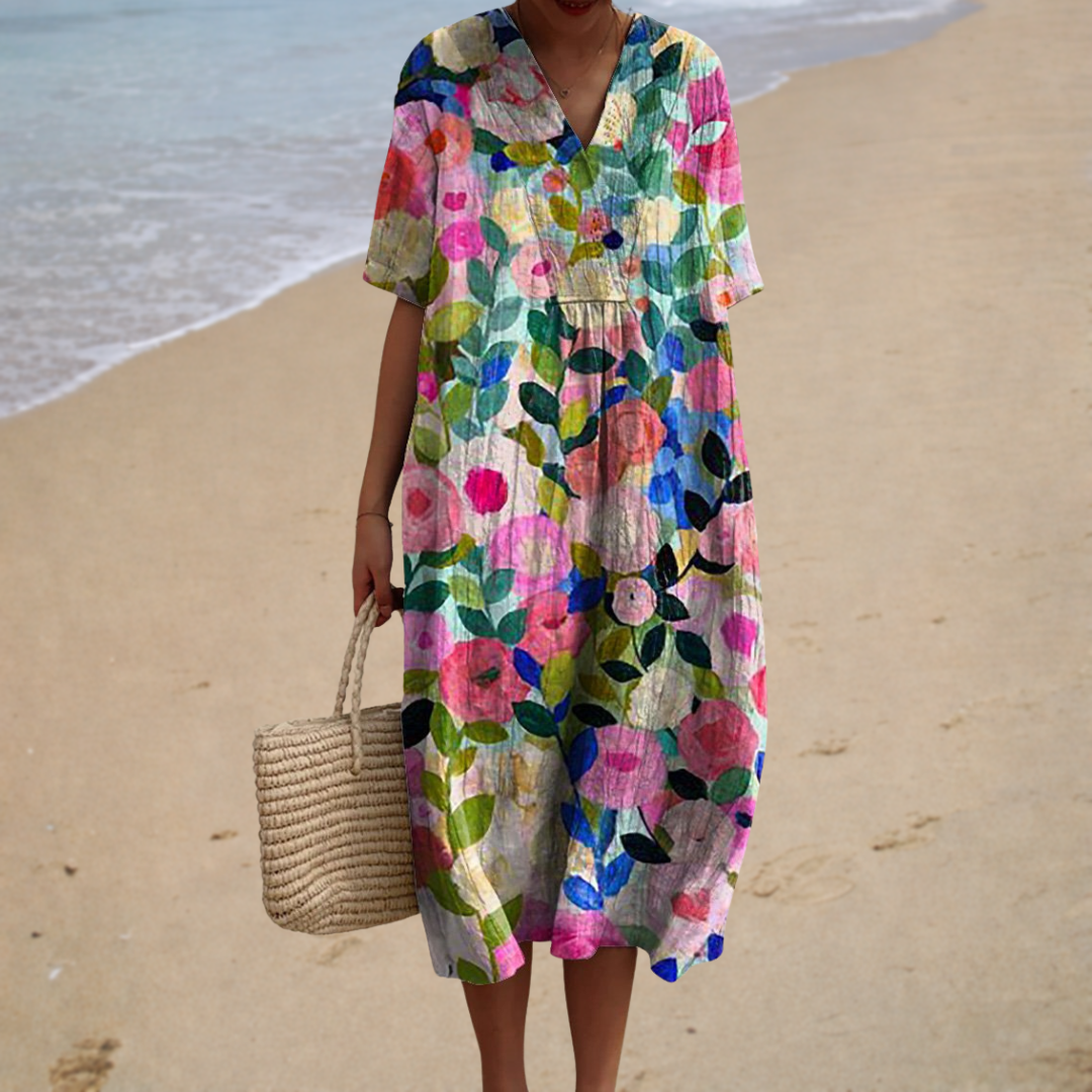 Célestine | Floral Maxi Dress - women's dress