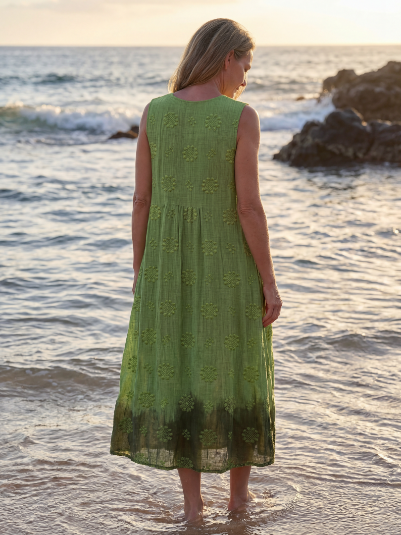 Nalani | Garden Texture Midi Dress