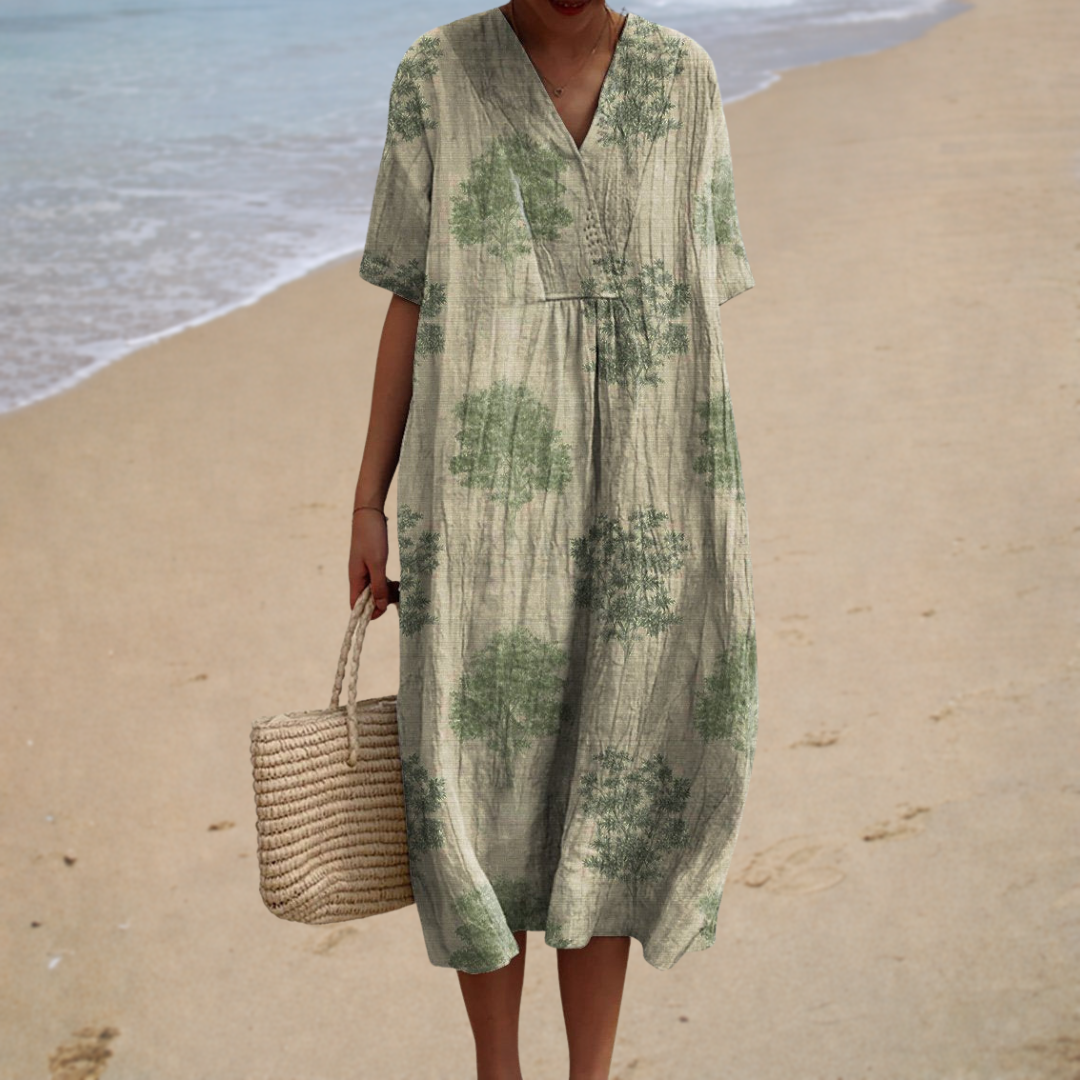 Madeleine | Maxi Dress Natural - women's dress