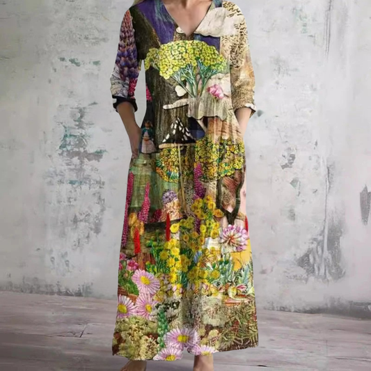 Olda | Multicolor Floral Summer Dress