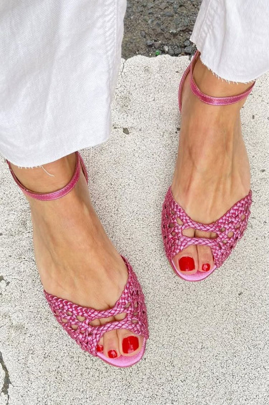 Isadora | Braided Gold Comfort Sandals