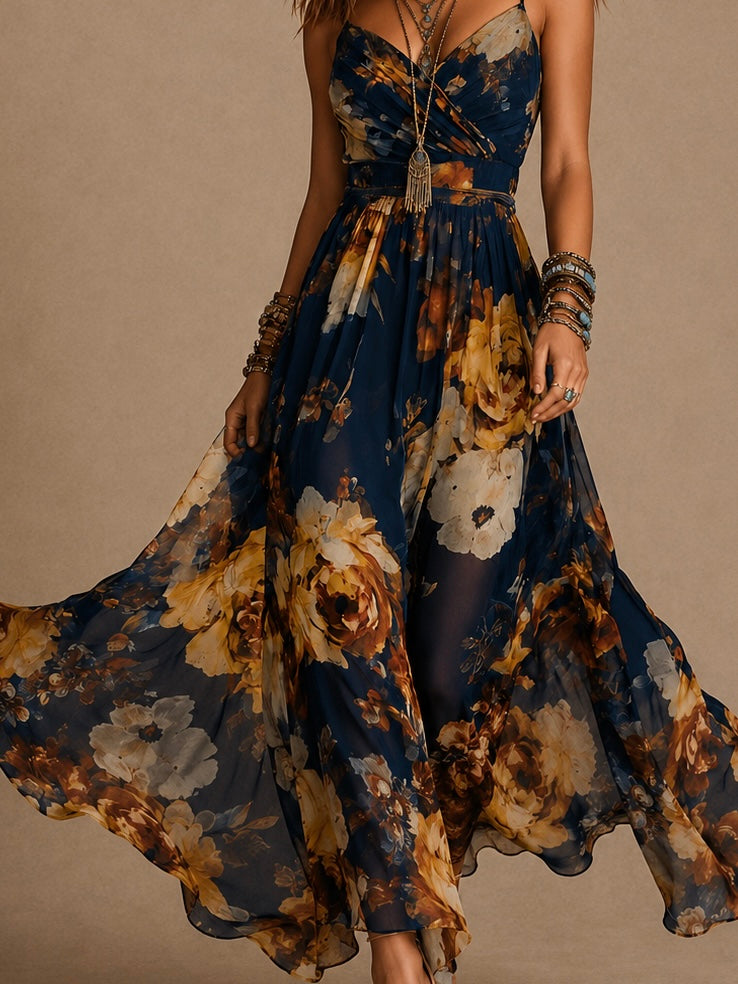 Dulce | Floral Strap Maxi Dress
