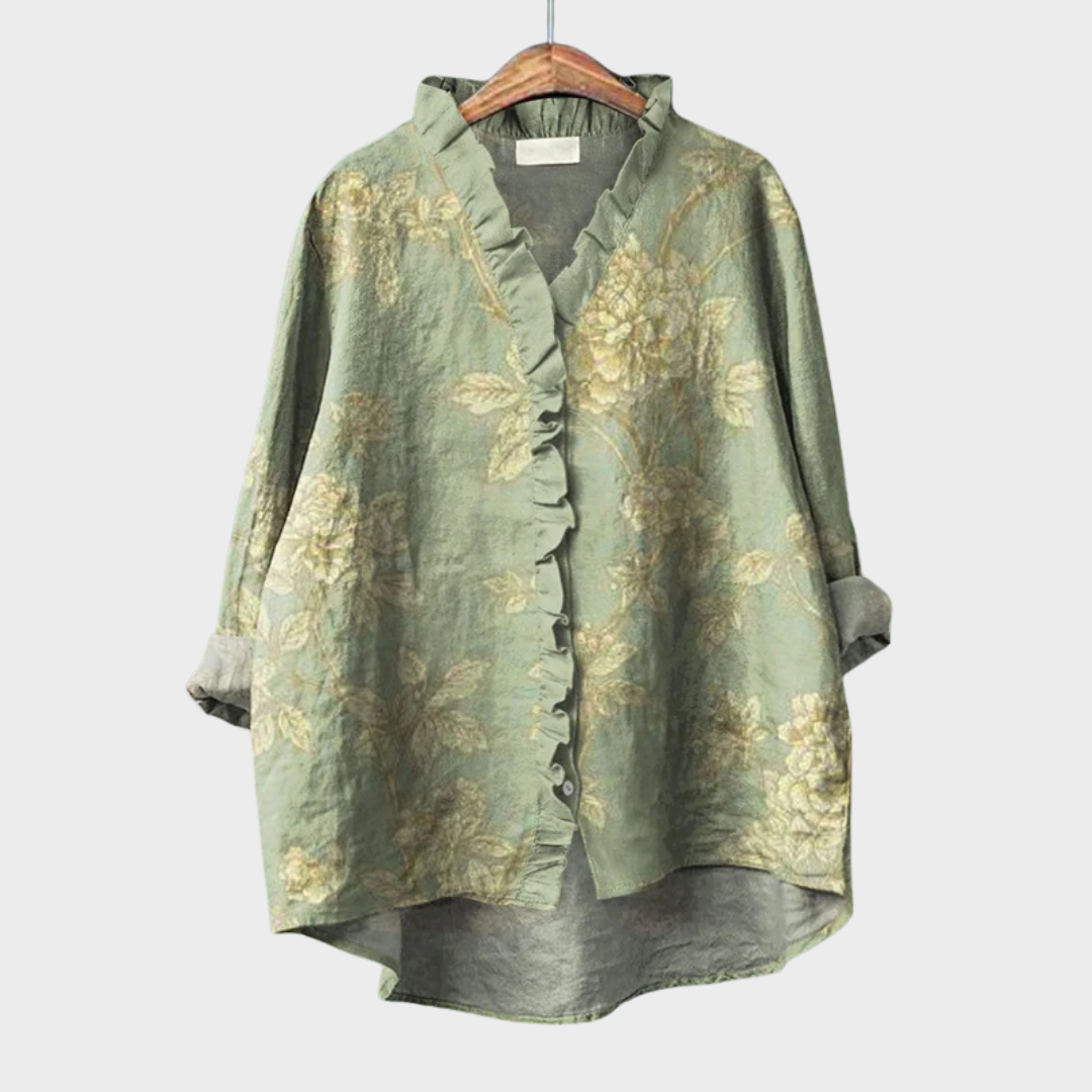 Léontine | Volants Raffinée Blouse - women's blouse
