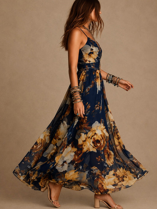 Dulce | Floral Strap Maxi Dress