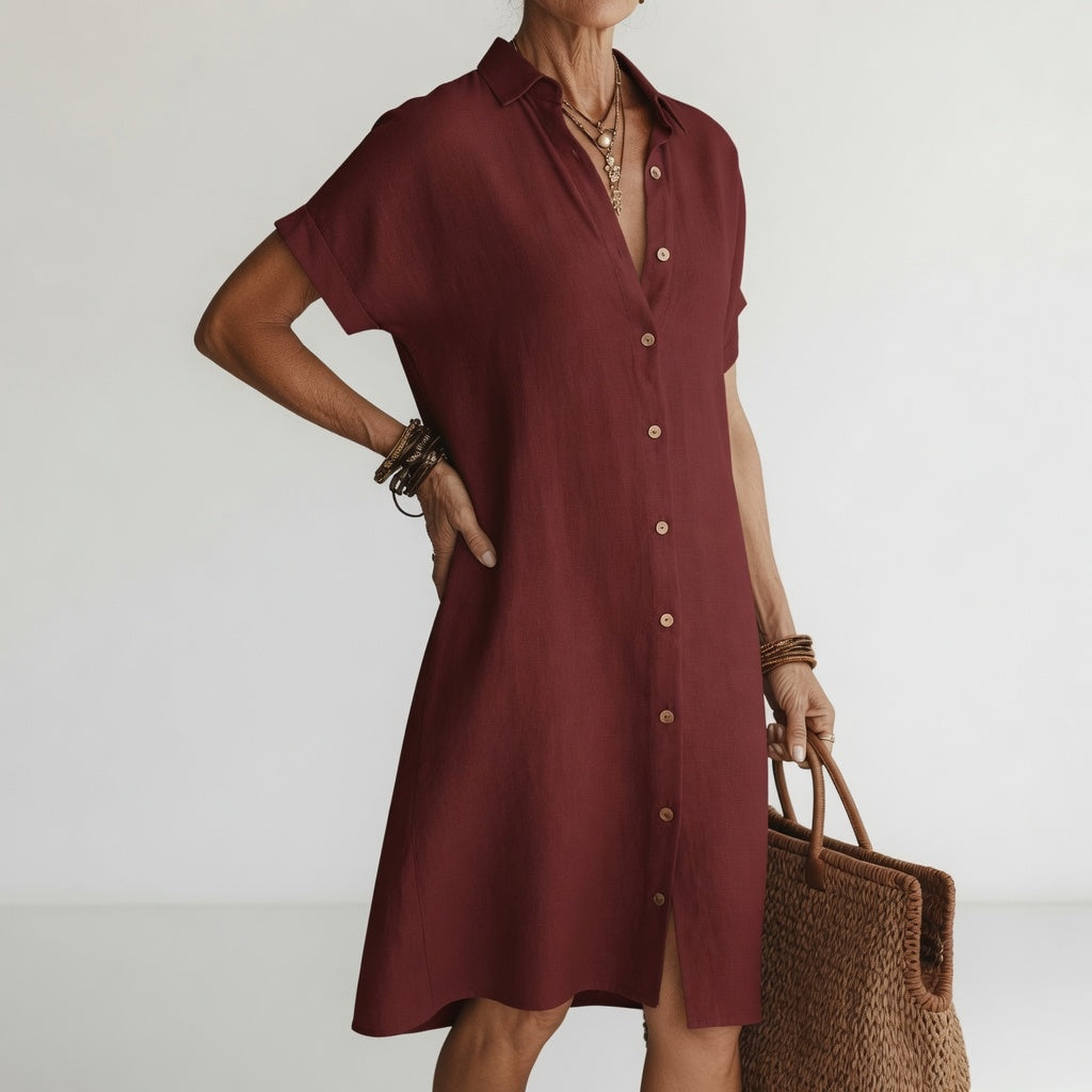 Demi | Midi Shirt Dress