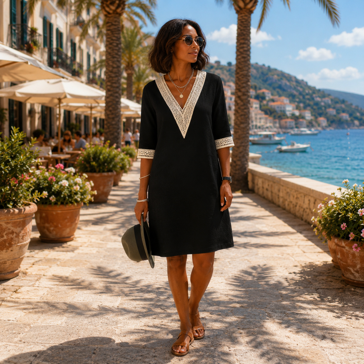 Élise | Elegant V-Neck Dress