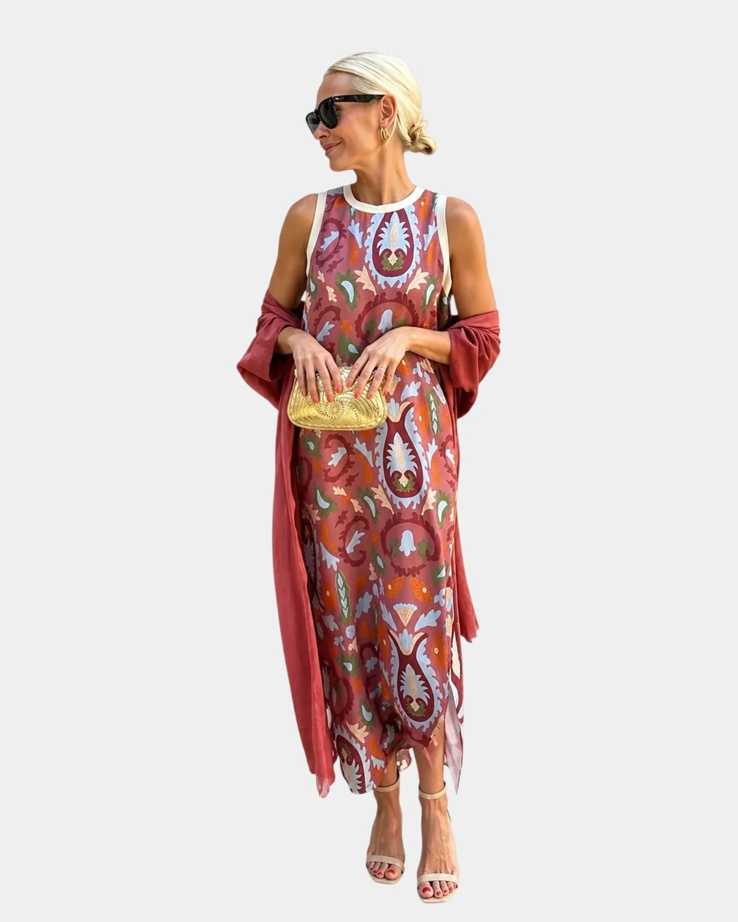 Lynette | Set avec Dress et gilet léger