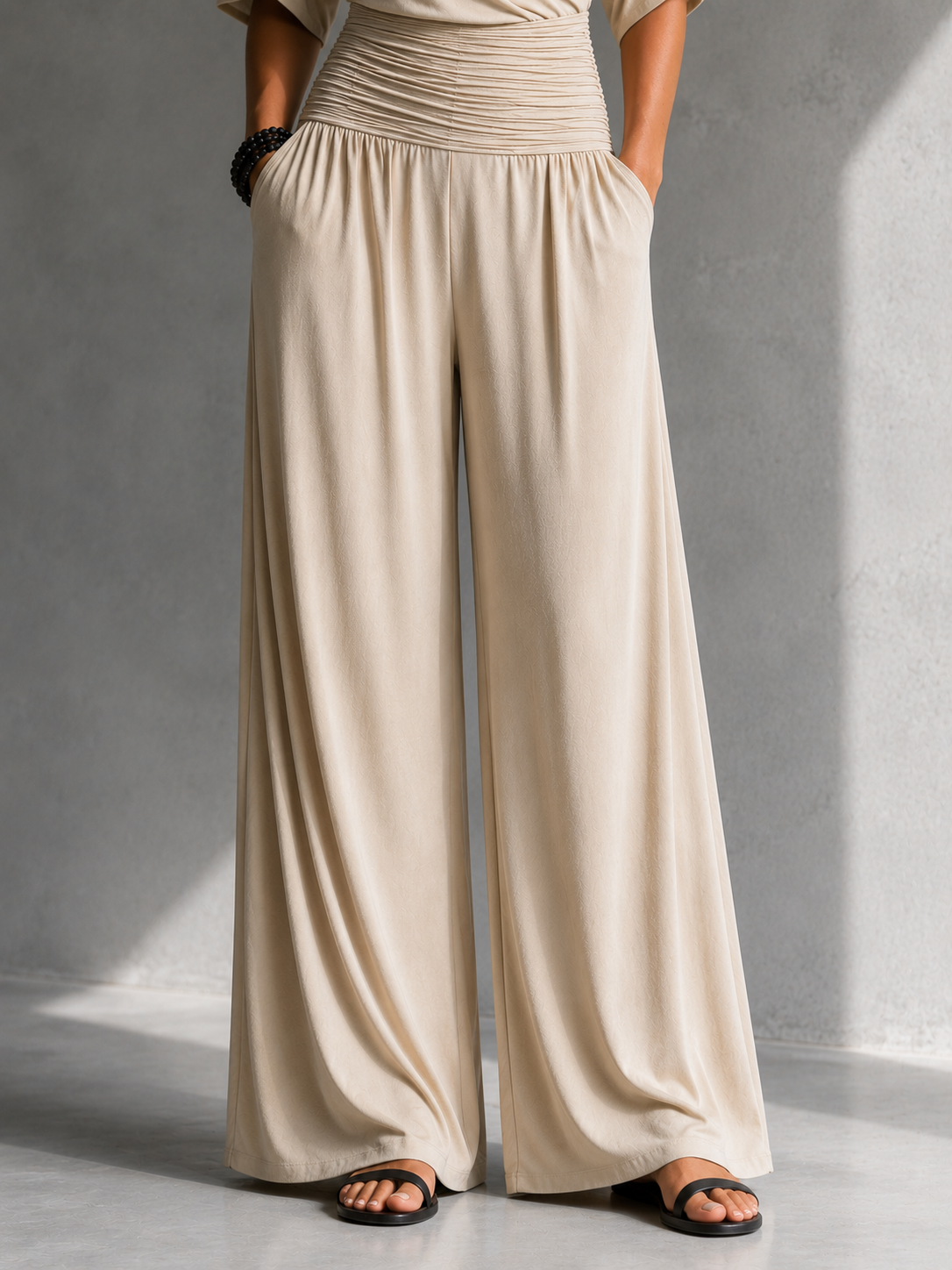 Aline | Elegant Wrap-Effect Jumpsuit with Wide Legs