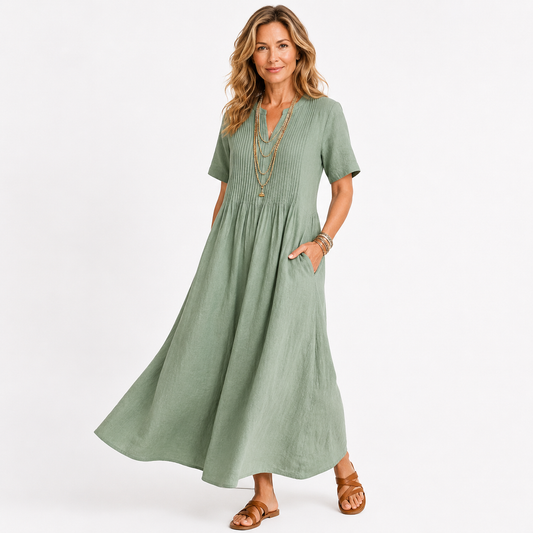 BETSAIDA | V-Neck Maxi Dress
