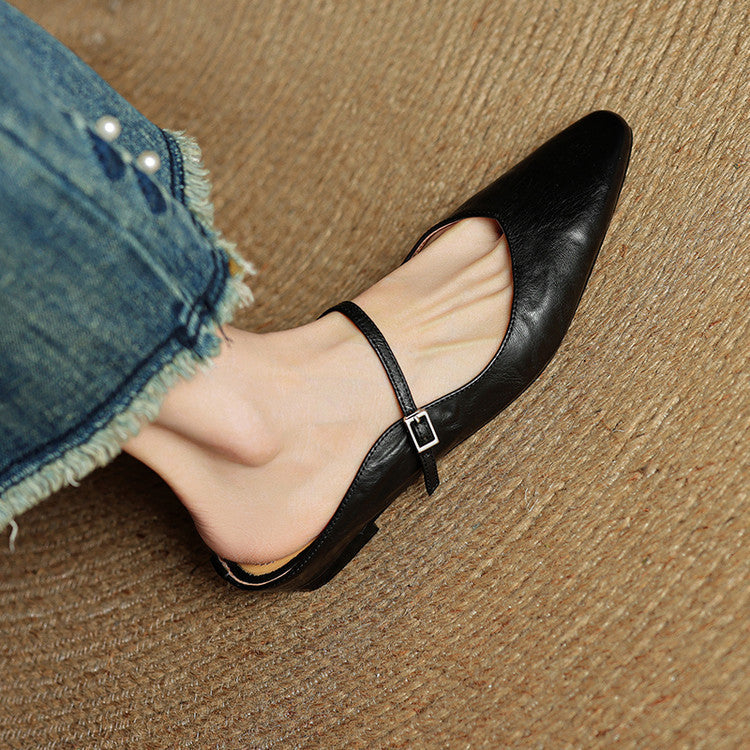 Renata | Genuine Leather Mules