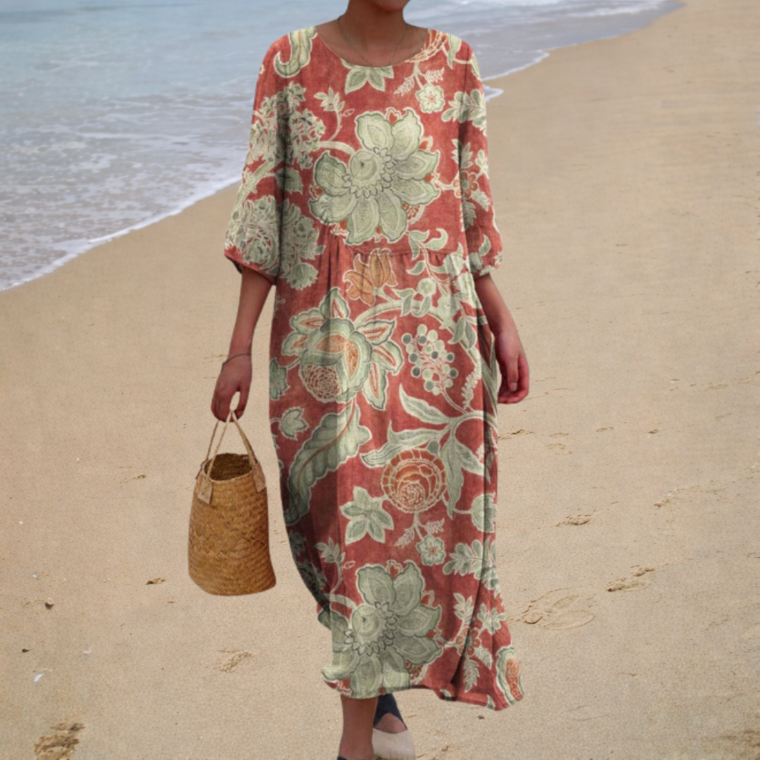 Bérénice | Floral Maxi Dress - women's dress