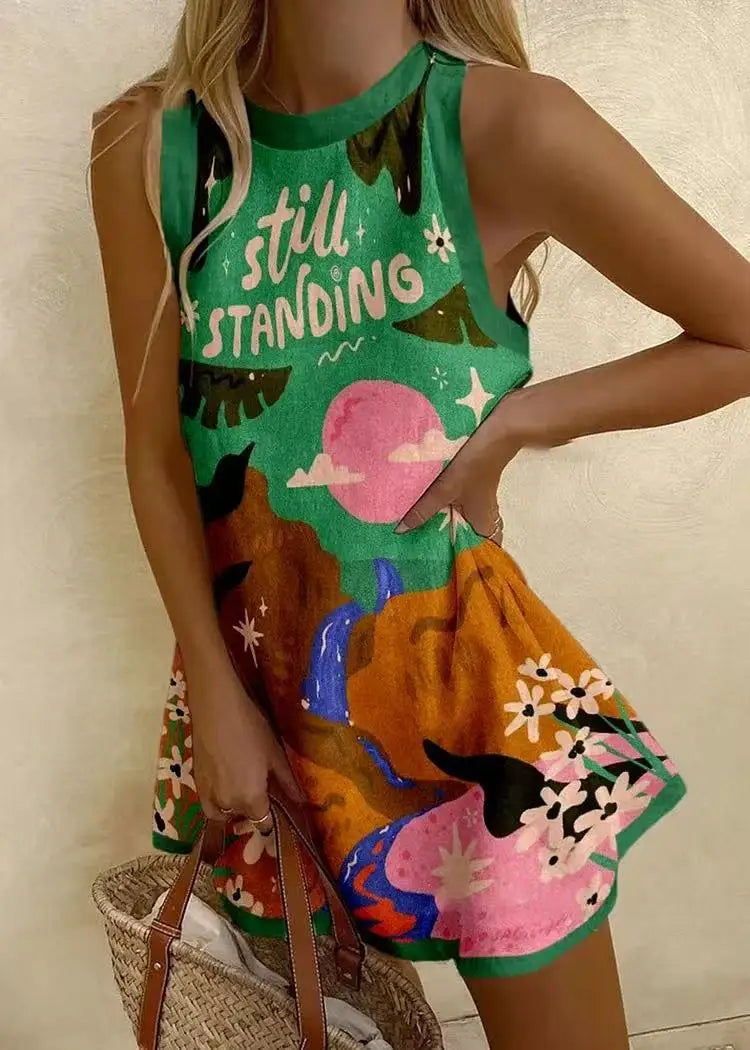 BellaVista | Sleeveless Sun Dress