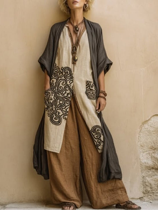 Valentina | Long Embroidered Bohemian Set