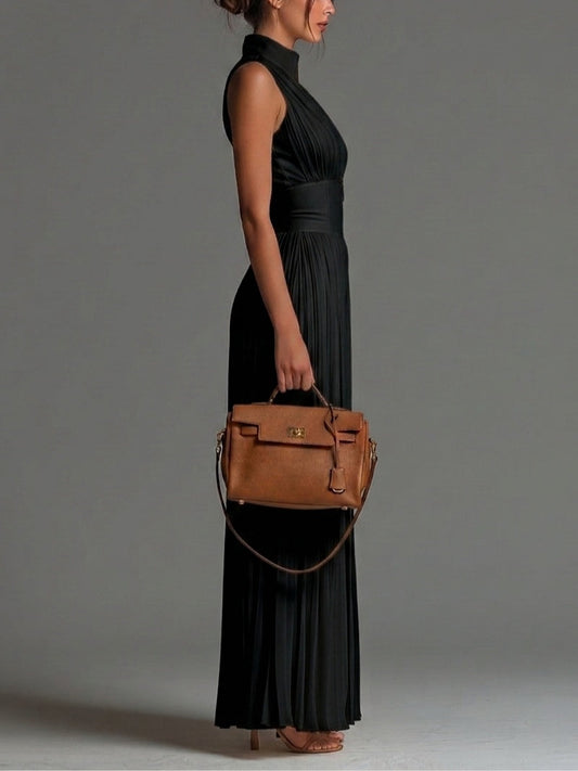 Beatrix | V | Neck Wide | Leg Chiffon Jumpsuit