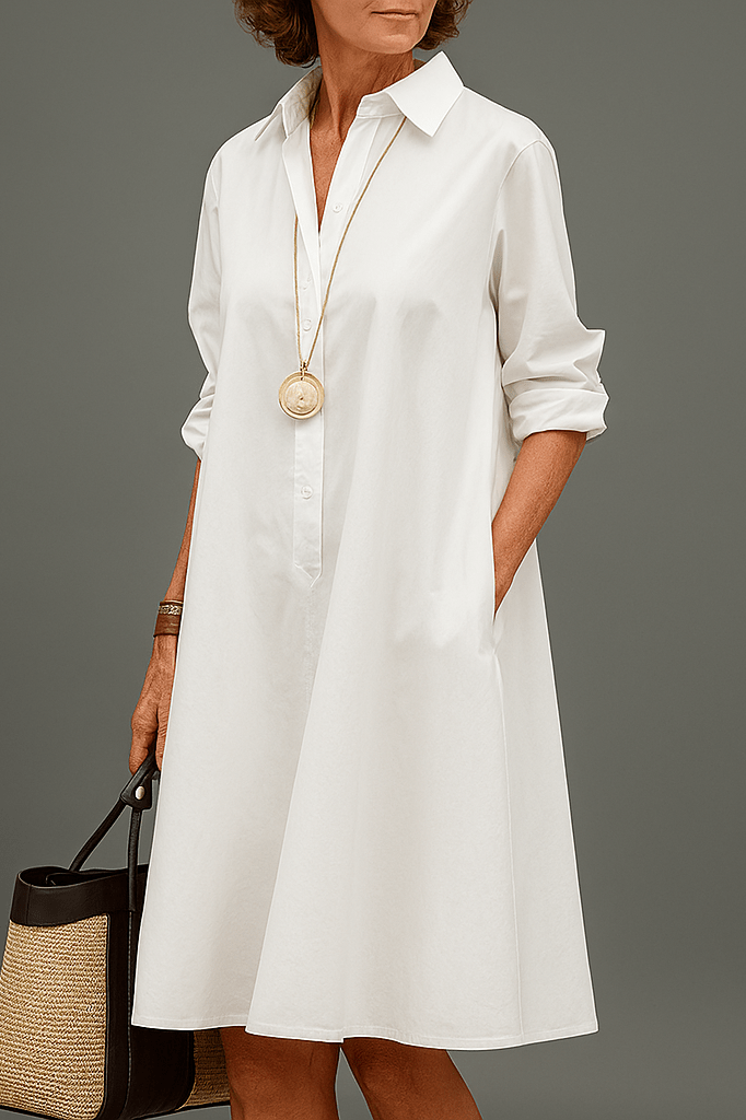 Sarah | Sophisticated Silk Midi Dress