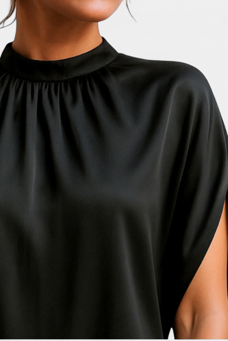 Ena | Timeless Round-Neck Midi Dress