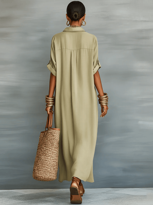Manelle | Minimalist Line Maxi Dress