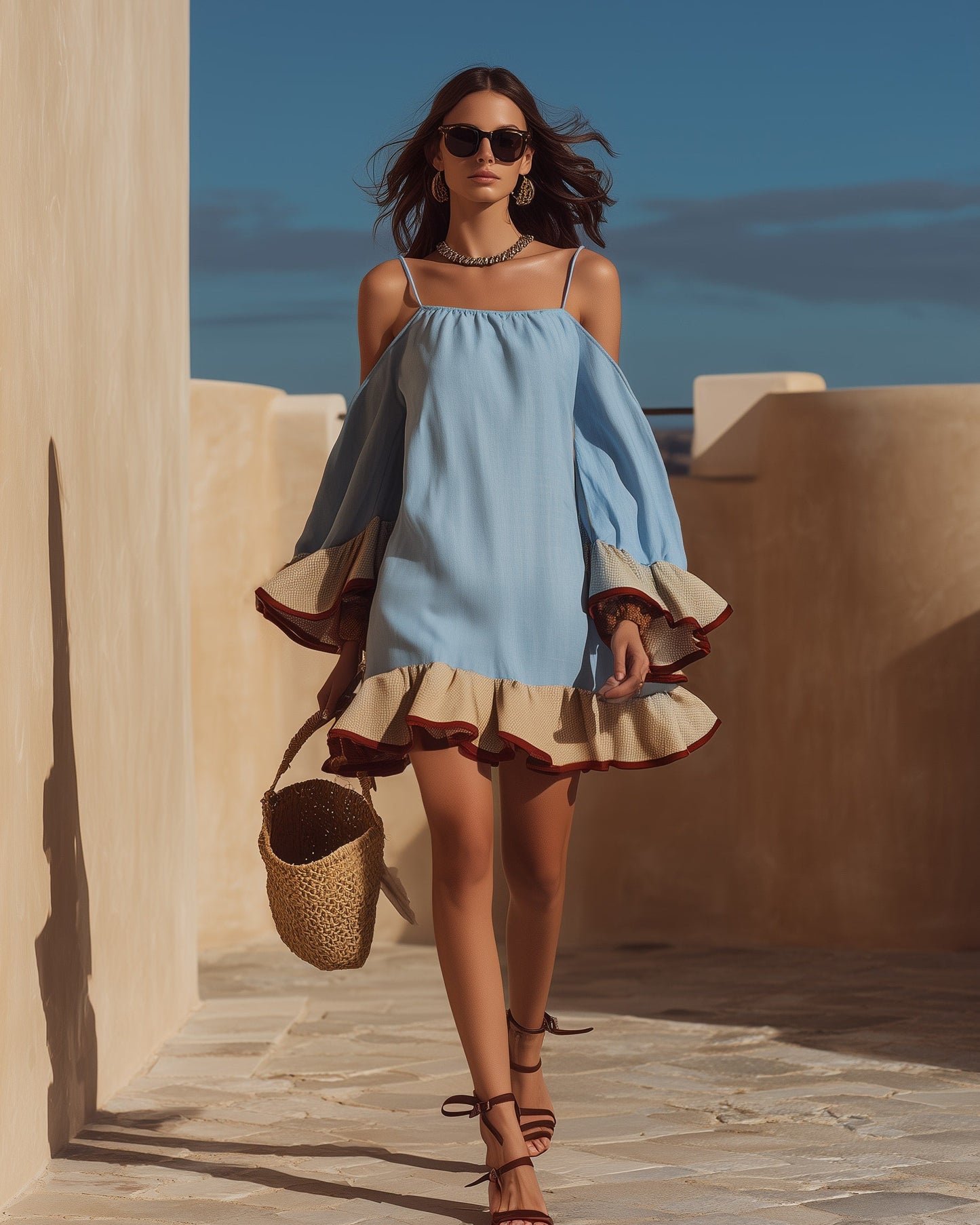 Oceane | One-Shoulder Ruffle Short Dress