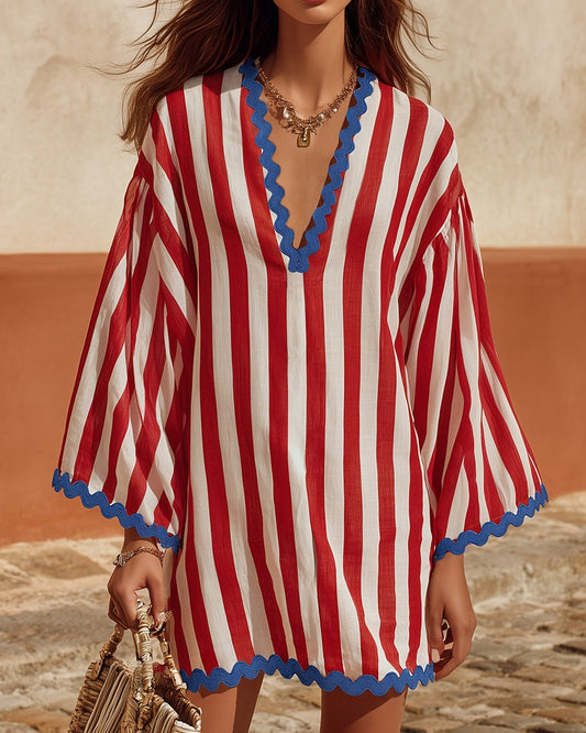 Stride | Colorful Striped Short Dress