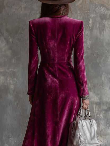 Livia | Vintage Button Front Longline Blazer