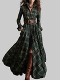 Elena | Plaid Shirt Dress