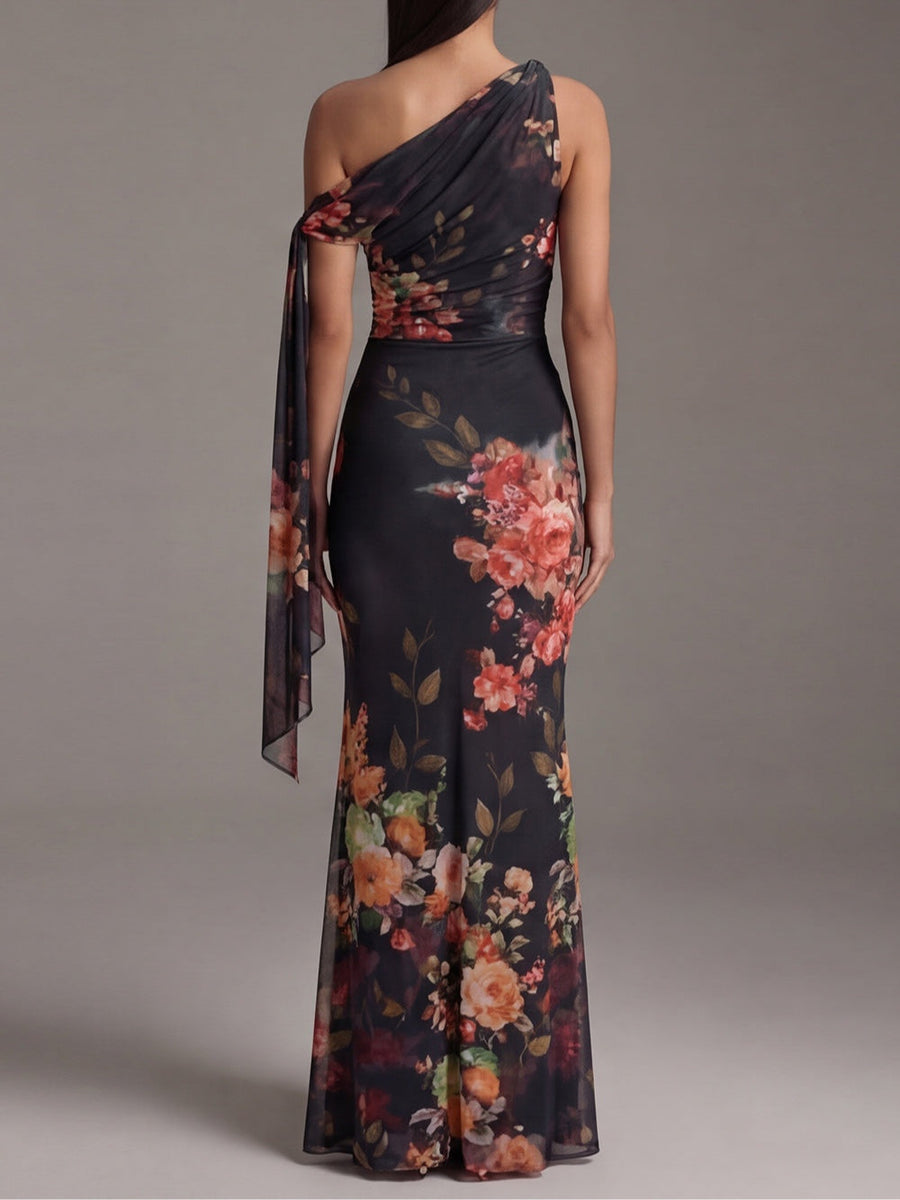 Tamsin | Elegant One | Shoulder Maxi Dress