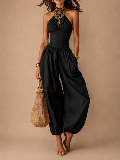 Daniela | Bohemian Halter Jumpsuit