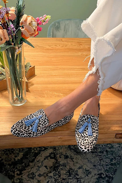Maristella | Polka-Dot Tassel Loafers