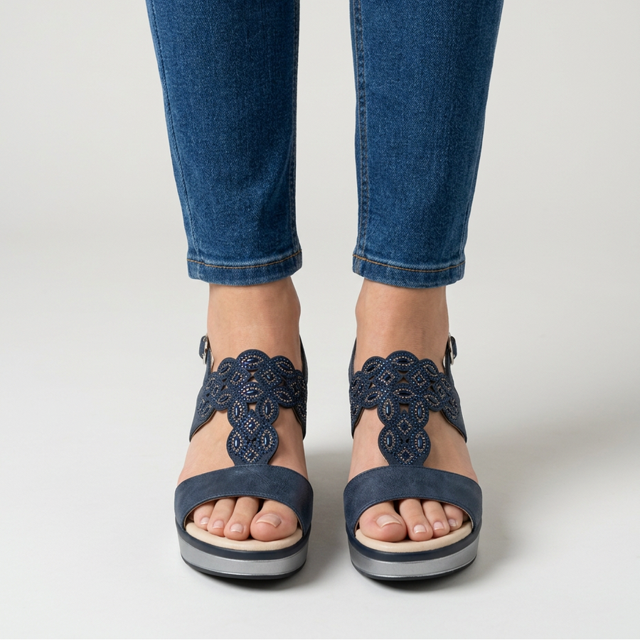RACHELLE | Comfortable women's wedge sandal
