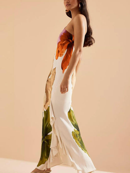 Kira | Resort Vibes Floral One-Shoulder Maxi Dress