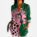 Lori | Artistic Leopard Blouse