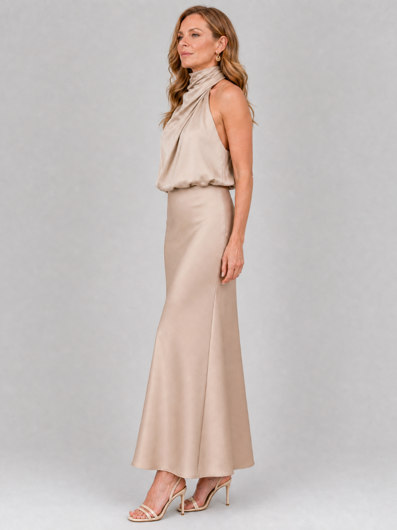NOPAL | Draped Midi Dress