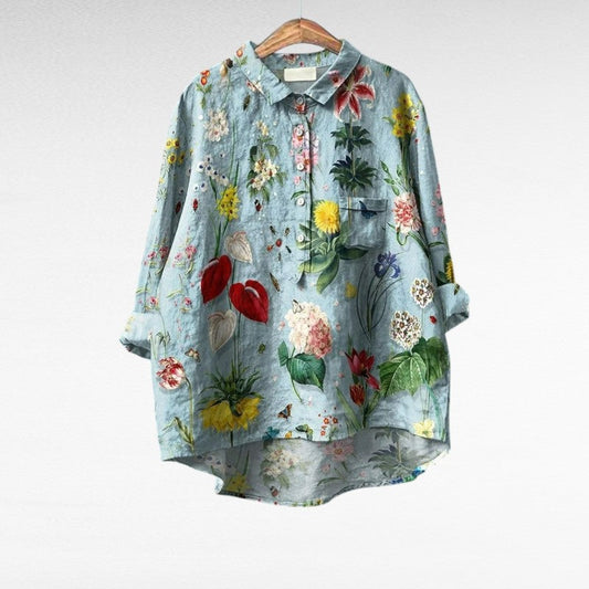 Joséphine | Spring Floral Blouse - women's blouse