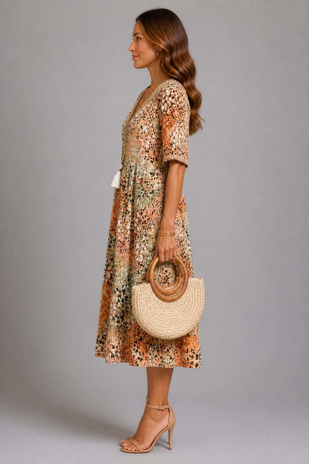 Golden Petal Jurk