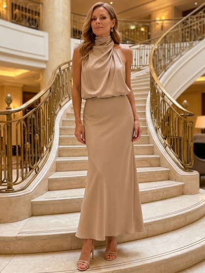 NOPAL | Draped Midi Dress