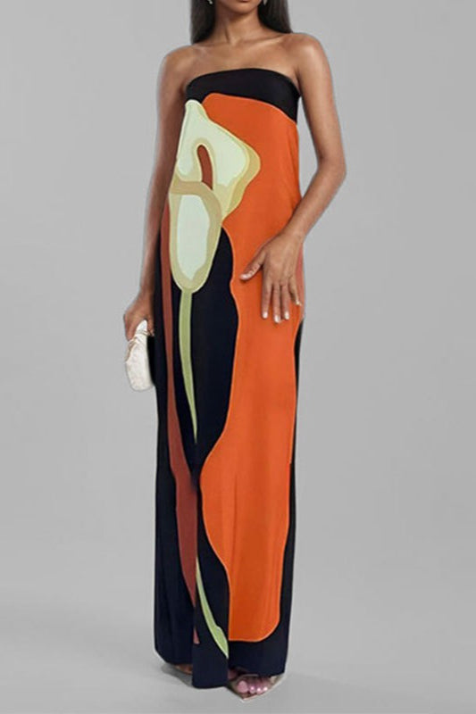 Romy | Printed Off Shoulder Maxi Dress