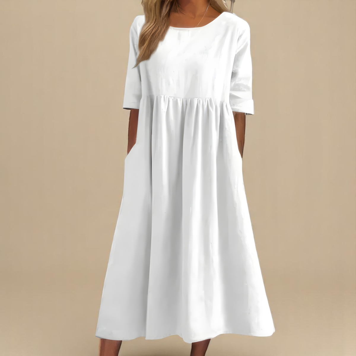 Emily | Classic Mid Sleeve Dress