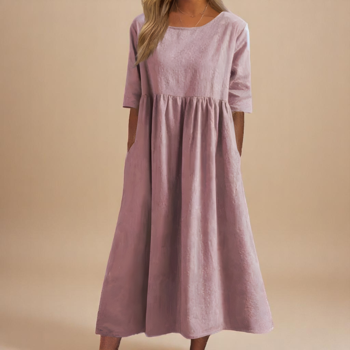 Emily | Classic Mid Sleeve Dress